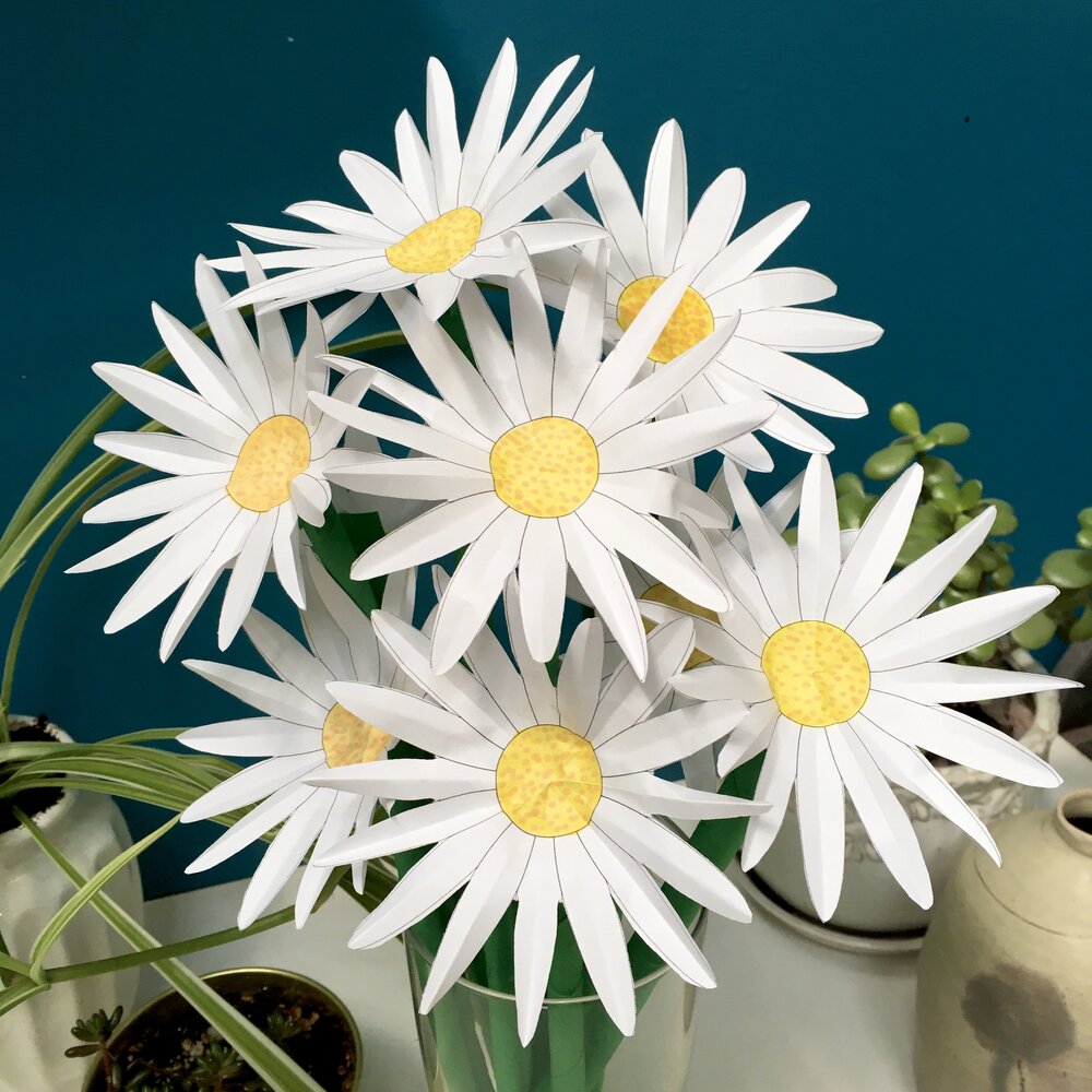 Easy+Paper+Flowers+Daisy+Daisies+3D+DIY+StephenBaranyCOM+3